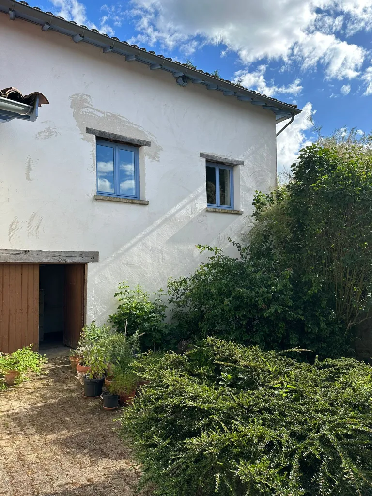 Murs en pierre et arbres